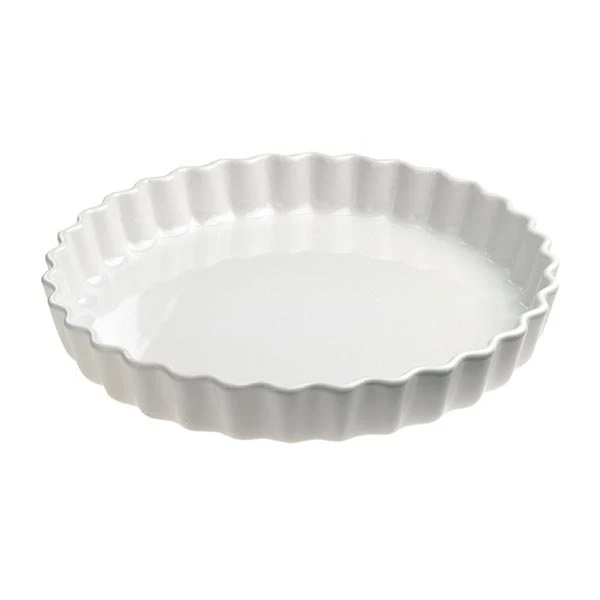 Tourtière Porcelaine Ronde 30 Cm Grands Classiques Blanc 1 Tourtière Porcelaine Ronde 30 Cm Grands Classiques Blanc