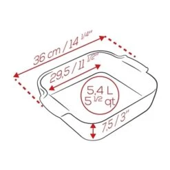 Meilleures ventes -Cuisine Fournitures Magasin 301326 1 2 Plat carre ceramique terracotta 36 cm Peugeot