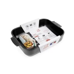 Meilleures ventes -Cuisine Fournitures Magasin 301366 1 3 Plat a four ceramique Appolia rectangulaire noir mat 32 cm Peugeot
