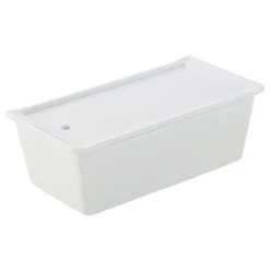 Terrine Rectangulaire Avec Couvercle/plateau "Grands Classiques" 19,7 Cm 60 Cl Blanc