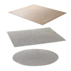 Lot 2 Grilles De Cuisson Anti-adhérentes + Feuille De Protection Pour Four