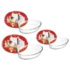 Ibili Set De 3 Plats En Verre Kristall Ovales 26, 30 Et 35cm