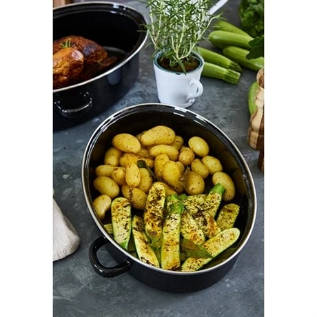 Roaster 42 Cm Acier émaillé 2 Roaster 42 Cm Acier émaillé – Image 2