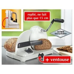Machine à Couper Le Pain Pliable -Cuisine Fournitures Magasin 453037 2 4 Machine a couper le pain pliable Wenko by Maximex