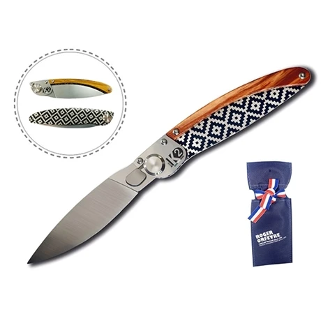 Couteau De Poche K2 Gravure Mosaïque 3 Couteau De Poche K2 Gravure Mosaïque – Image 3