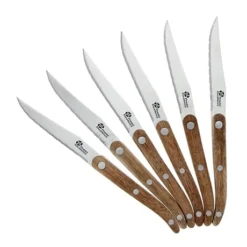 6 Couteaux à Steak Antik En Bois D’acacia Et Coffret Bois -Cuisine Fournitures Magasin 471051 2 1 6 couteaux a steak Antik en bois d acacia et coffret bois Pradel Excellence