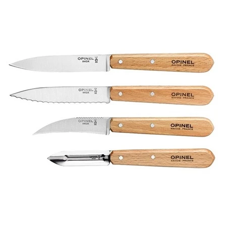 Opinel Coffret 4 Couteaux Essentiels Hêtre 1 Opinel Coffret 4 Couteaux Essentiels Hêtre
