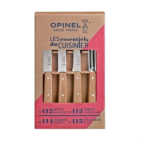 Opinel Coffret 4 Couteaux Essentiels Hêtre 2 Opinel Coffret 4 Couteaux Essentiels Hêtre – Image 2