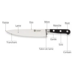 Couteau Chef Les Spécialistes 20 Cm 5 Couteau Chef Les Spécialistes 20 Cm -Cuisine Fournitures Magasin 47593 2 3 Couteau chef Les Specialistes 20 cm Mathon