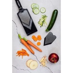 Microplane Mandoline En V Réglable Avec Lame à Julienne -Cuisine Fournitures Magasin 478018 2 2 Mandoline en V reglable avec lame a julienne Microplane