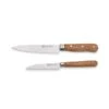Set Couteau D'office Et Couteau De Chef En Bois D'olivier Et Lame Inox