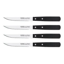 Set De 4 Couteaux à Steak 11 Cm Noir