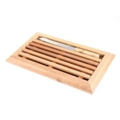 Planche à Pain En Hêtre Avec Grille Amovible Et Couteau 38,5 Cm -Cuisine Fournitures Magasin 48106 2 6 Planche a pain en hetre avec grille amovible et couteau 38 5 cm Mathon