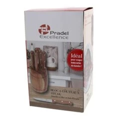 Bloc De 6 Couteaux Rustika 5 Bloc De 6 Couteaux Rustika -Cuisine Fournitures Magasin 482000 2 1 Bloc de 6 couteaux Rustika Pradel Excellence