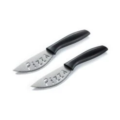 Lot Plaque à Pizza, Coupe Pâte Gradué Et 2 Couteaux à Pizza En Inox -Cuisine Fournitures Magasin 509132 4 1 Lot plaque a pizza coupe pate gradue et 2 couteaux a pizza en inox