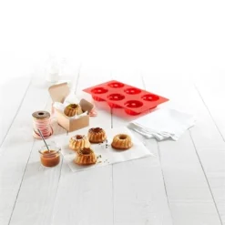 Lekue Moule Silicone 6 Minis Kouglofs 90 Ml -Cuisine Fournitures Magasin 511121 4 2 Moule silicone 6 minis kouglofs 90 ml Lekue