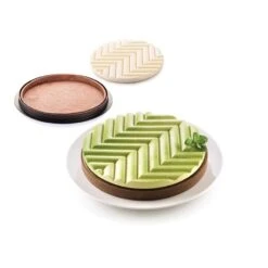 Silikomart Moule 3D Kit Tarte Graphique -Cuisine Fournitures Magasin 511138 3 1 Moule 3D Kit Tarte Graphique Silikomart