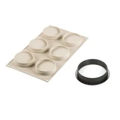 Silikomart Moule 3D Kit 6 Mini Tartes Glam -Cuisine Fournitures Magasin 511140 2 1 Moule 3D Kit 6 mini tartes Glam Silikomart
