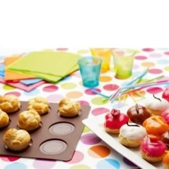 Flexi' Plaque Silicone 12 Choux -Cuisine Fournitures Magasin 512151 2 8 Flexi Plaque silicone 12 choux Mathon