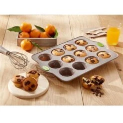 RigiFlex Plaque 12 Muffins En Silicone Structure Acier -Cuisine Fournitures Magasin 512174 2 1 RigiFlex Plaque 12 muffins en silicone structure acier Mathon