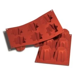 Silikomart Moule 6 Mini-pandoro En Silicone -Cuisine Fournitures Magasin 512237 3 1 Moule 6 mini pandoro en silicone Silikomart