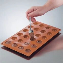 Silikomart Plaque 24 Mini Demi-sphères 6 Silikomart Plaque 24 Mini Demi-sphères -Cuisine Fournitures Magasin 51274 2 0 Plaque 24 mini demi spheres Silikomart