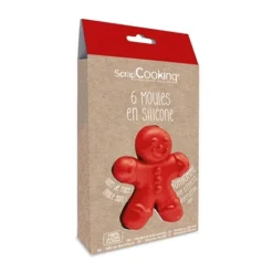 6 Moules En Silicone Bonhomme Pain D’épices -Cuisine Fournitures Magasin 514001 2 1 6 moules en silicone Bonhomme pain d epices Scrapcooking