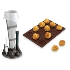 Lot Set Poche à Douille Et Flexi' Plaque 12 Choux