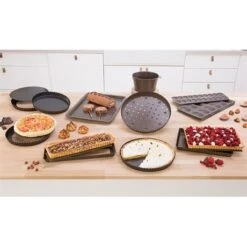 Moule à Tarte Amovible Acier Revêtu Bords Cannelés 24,5 Cm -Cuisine Fournitures Magasin 54101 2 1 Moule a tarte amovible acier revetu bords canneles 24 5 cm Mathon