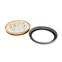 Moule à Tarte Amovible Acier Revêtu Anti-adhérent Bords Cannelés 28 Cm -Cuisine Fournitures Magasin 54102 2 2 Moule a tarte amovible acier revetu anti adherent bords canneles 28 cm Mathon