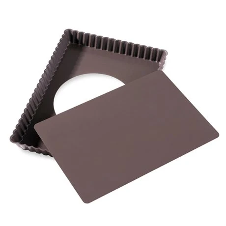 Moule à Tarte Amovible Rectangle Acier Revêtu Anti-adhérent Bords Cannelés 30 Cm 3 Moule à Tarte Amovible Rectangle Acier Revêtu Anti-adhérent Bords Cannelés 30 Cm – Image 3