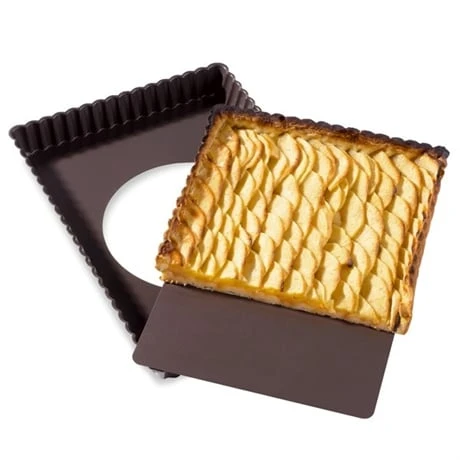 Moule à Tarte Amovible Rectangle Acier Revêtu Anti-adhérent Bords Cannelés 30 Cm 5 Moule à Tarte Amovible Rectangle Acier Revêtu Anti-adhérent Bords Cannelés 30 Cm – Image 5