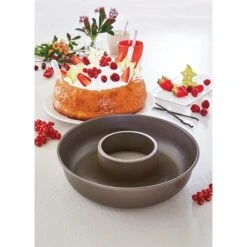 Moule à Savarin Ou Couronne Acier Revêtu Anti-adhérent 24 Cm -Cuisine Fournitures Magasin 541087 3 4 Moule a savarin ou couronne acier revetu anti adherent 24 cm Mathon