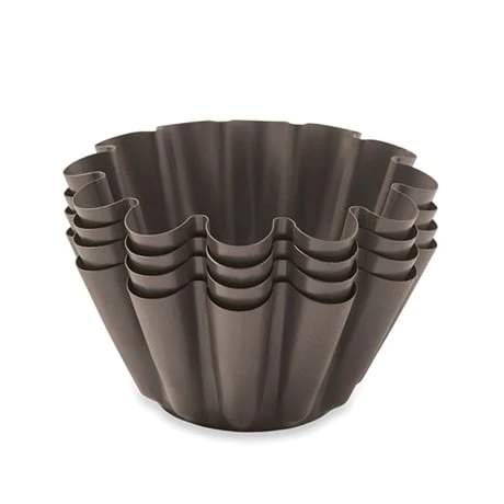 Set 4 Moules Briochettes Acier Revêtu 13 Cm 2 Set 4 Moules Briochettes Acier Revêtu 13 Cm – Image 2