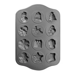 Ibili Plaque En Acier 12 Biscuits Noël