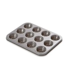 Plaque 12 Mini-muffins Acier Revêtement Antiadhérent 26 Cm -Cuisine Fournitures Magasin 544004 2 4 Plaque 12 mini muffins acier revetement antiadherent 26 cm Mathon