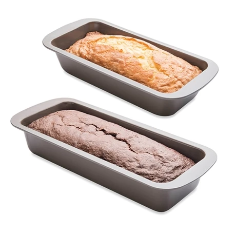 Lot 2 Moules à Cake 25 Et 30 Cm Acier Revêtement Antiadhérent 1 Lot 2 Moules à Cake 25 Et 30 Cm Acier Revêtement Antiadhérent
