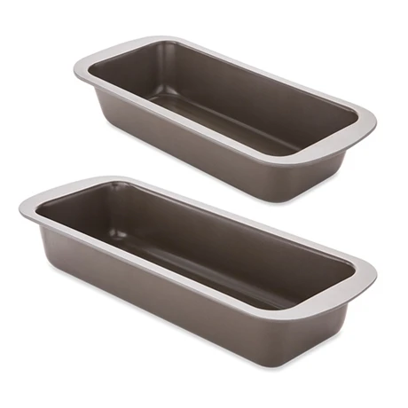 Lot 2 Moules à Cake 25 Et 30 Cm Acier Revêtement Antiadhérent 2 Lot 2 Moules à Cake 25 Et 30 Cm Acier Revêtement Antiadhérent – Image 2