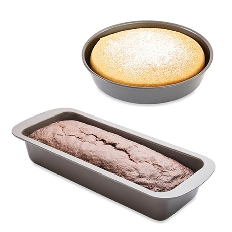Lot Moule à Manqué Rond 23 Cm Et Cake 30 Cm Acier Revêtement Antiadhérent 1 Lot Moule à Manqué Rond 23 Cm Et Cake 30 Cm Acier Revêtement Antiadhérent