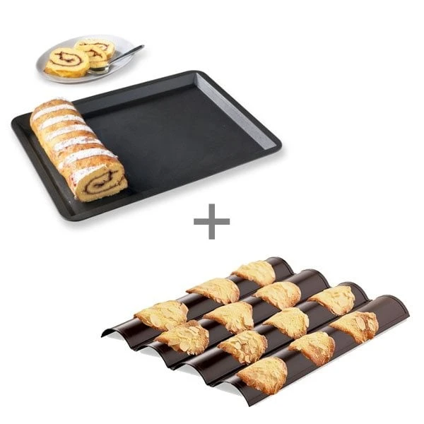 Lot Plaque à Tuile + Pâtisserie 1 Lot Plaque à Tuile + Pâtisserie