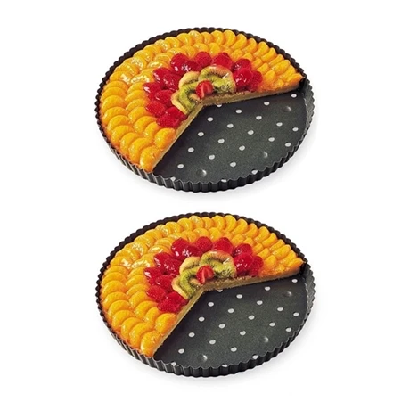 Lot 2 Tourtières Perforées 30 Cm 1 Lot 2 Tourtières Perforées 30 Cm