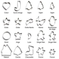 Set De 20 Emporte-pièces De Noël En Inox