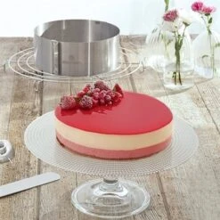 Cercle à Gâteau Extensible En Inox 15,5 à 30 Cm -Cuisine Fournitures Magasin 57125 2 5 Cercle a gateau extensible en inox 15 5 a 30 cm Mathon