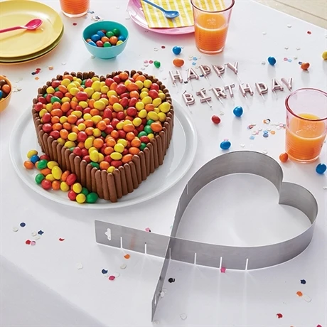 Cadre Extensible Coeur En Inox 14 -26 Cm 1 Cadre Extensible Coeur En Inox 14 -26 Cm