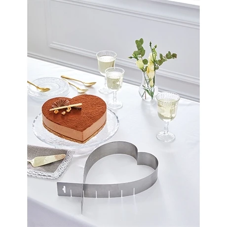 Cadre Extensible Coeur En Inox 14 -26 Cm 2 Cadre Extensible Coeur En Inox 14 -26 Cm – Image 2