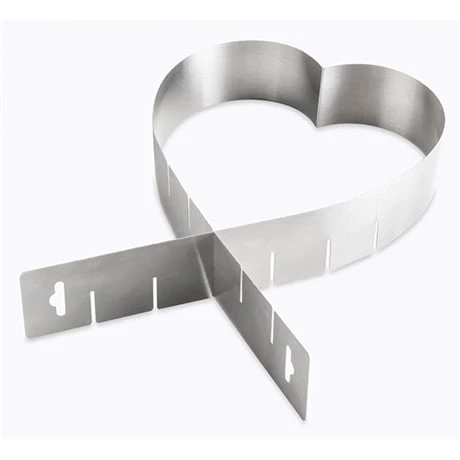 Cadre Extensible Coeur En Inox 14 -26 Cm 3 Cadre Extensible Coeur En Inox 14 -26 Cm – Image 3