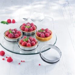 Set De 4 Cercles à Tartelette Inox 8 Cm