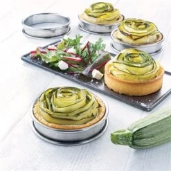 Set De 4 Cercles à Tartelette Inox 8 Cm -Cuisine Fournitures Magasin 573000 3 6 Set de 4 cercles a tartelette inox 8 cm Mathon