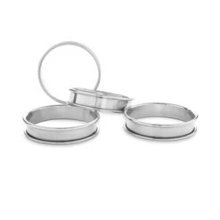 Set De 4 Cercles à Tartelette Inox 8 Cm -Cuisine Fournitures Magasin 573000 4 6 Set de 4 cercles a tartelette inox 8 cm Mathon