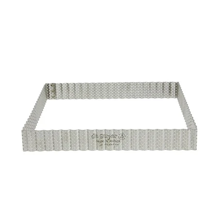 De Buyer Cercle à Tarte Perforé Carré Cannelé 23 Cm 1 De Buyer Cercle à Tarte Perforé Carré Cannelé 23 Cm